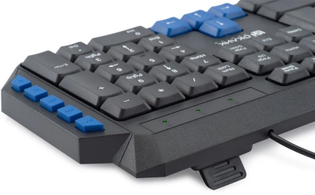 Клавиатура Оклик 750G FROST WAR черный/черный USB Multimedia for gamer
