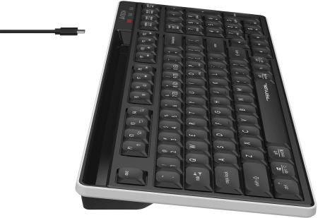 Клавиатура A4Tech Fstyler FBX70C черный USB беспроводная BT/Radio slim Multimedia (FBX70C)