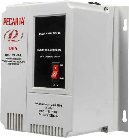 Стабилизатор напряжения Ресанта АСН-1500Н/1-Ц однофазный серый (63/6/20)