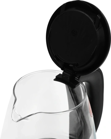 Чайник электрический Vitek VT-1173 1.7л. 2200Вт прозрачный/черный корпус: стекло