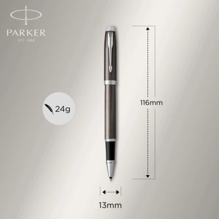 Ручка роллер Parker IM Core T321 (CW1931664) Dark Espresso CT F черн. черн. подар.кор.