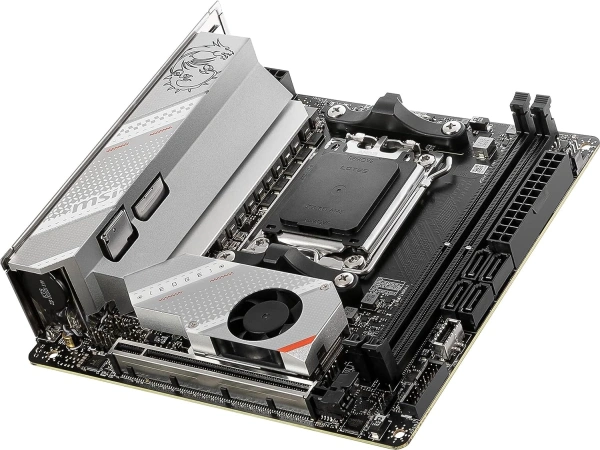 Материнская плата MSI MPG B650I EDGE WIFI SocketAM5 AMD B650 2xDDR5 mini-ITX AC`97 8ch(7.1) 2.5Gg RA