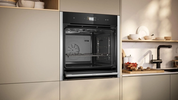 Духовой шкаф Электрический Neff B64FS31N0 черный/нержавеющая сталь