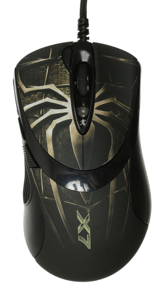 Мышь A4Tech Oscar Editor XL-747H коричневый/рисунок лазерная (3600dpi) USB2.0 (6but)
