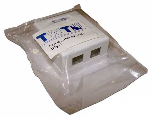 Коробка Lanmaster TWT-SA2-WH настенная 62x67x30мм крышка Keystone ПВХ белый (упак.:1шт)