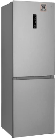 Холодильник Weissgauff WRK 185 Total NoFrost Inverter Inox 2-хкамерн. нержавеющая сталь инвертер