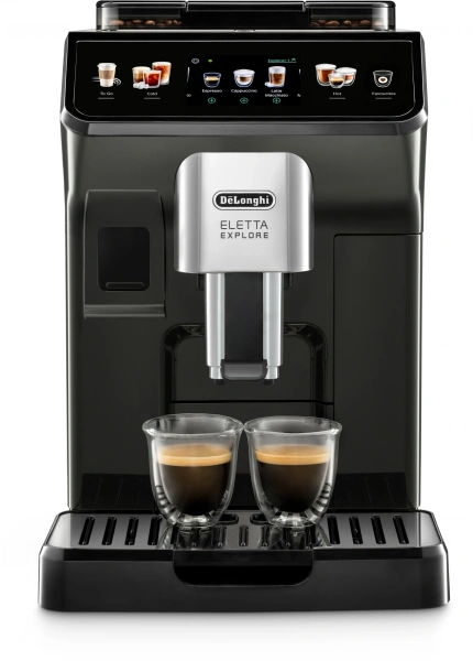 Кофемашина Delonghi Eletta Explore ECAM450.55.G 1450Вт серебристый/черный