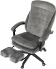 Кресло руководителя Бюрократ T-9950MSG-F Fabric серый Light-19 крестов. пластик подст.для ног