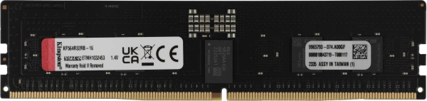 Память DDR5 16GB 6400MHz Kingston KF564R32RB-16 Fury Renegade Pro Black XMP RTL PC5-51200 CL32 DIMM ECC 288-pin 1.4В single rank Ret