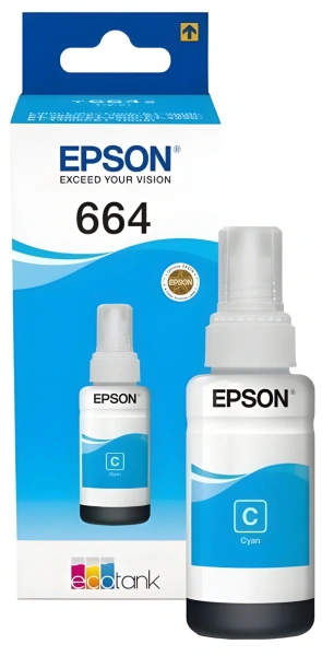 Чернила Epson T6642 голубой 70мл для Epson L100
