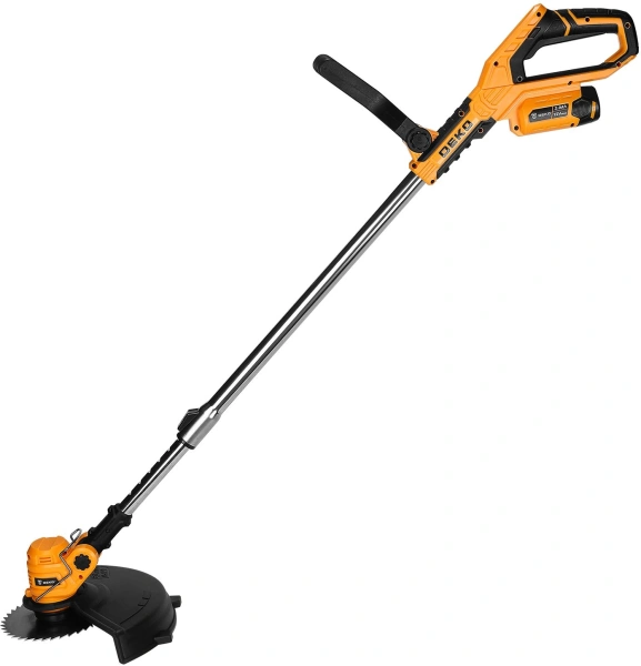 Триммер электрический Deko DKTR12V Max аккум. неразбор.штан. реж.эл.:нож