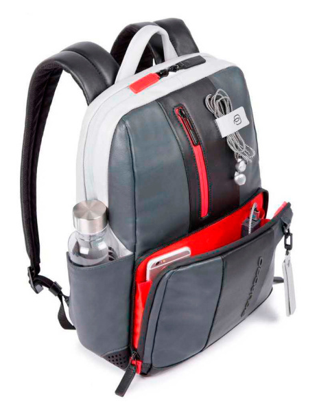 Рюкзак унисекс Piquadro Urban CA3214UB00BM/GRN серый/черный кожа