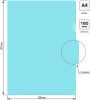 Папка-уголок Бюрократ Pastel -EPAST/BLUE A4 пластик 0.18мм голубой