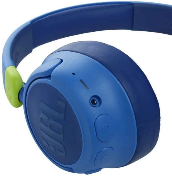 Гарнитура накладные JBL JR 460NC 1.2м синий беспроводные bluetooth оголовье (JBLJR460NCBLU)