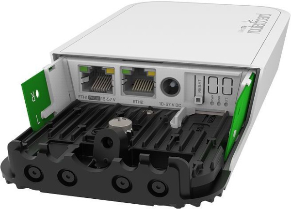 Роутер беспроводной MikroTik wAP ac LTE6 kit (RBWAPGR-5HACD2HND&R11E-LTE6) AC1200 10/100/1000BASE-TX/4G cat.6 белый