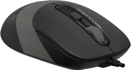 Мышь A4Tech Fstyler FM10ST серый/черный оптическая 1600dpi silent USB для ноутбука 3but (FM10ST GREY)