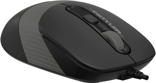 Мышь A4Tech Fstyler FM10ST серый/черный оптическая 1600dpi silent USB для ноутбука 3but (FM10ST GREY)