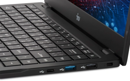 Ноутбук IRU Planio 14ING N100 8Gb SSD256Gb Intel Iris Xe graphics 14" IPS FHD (1920x1080) Free DOS black 6000mAh (2058902)