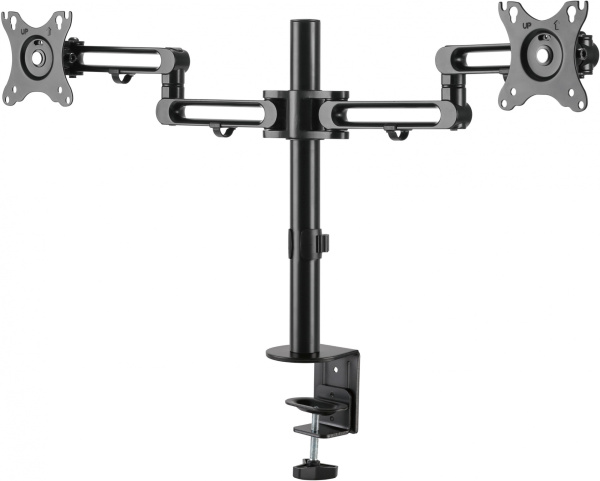 Кронштейн для мониторов Ultramounts UM737 черный 17"-32" макс.8кг крепление к столешнице поворот и н