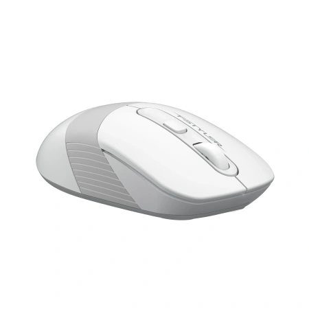 Мышь A4Tech Fstyler FG10S белый/серый оптическая (2000dpi) silent беспроводная USB для ноутбука (4but)