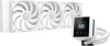 Система водяного охлаждения Deepcool Mystique 360 Soc-AM5/AM4/1200/1700/1851 белый 4-pin 36.49dB Al 1847gr Ret (R-LX360-WHDSNMP-G-1)