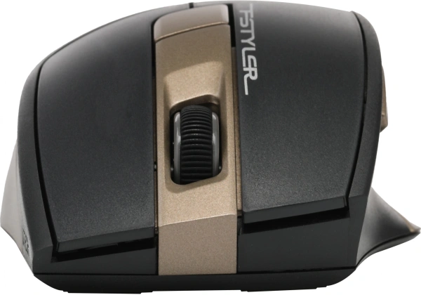 Мышь A4Tech Fstyler FG35 бронзовый/черный оптическая (2000dpi) беспроводная USB (6but)