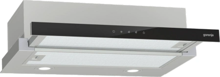 Вытяжка встраиваемая Gorenje TH64E3SGB нержавеющая сталь/стекло черное управление: сенсорное (1 мотор)