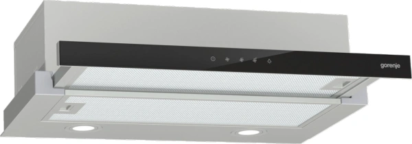 Вытяжка встраиваемая Gorenje TH64E3SGB нержавеющая сталь/стекло черное управление: сенсорное (1 мотор)