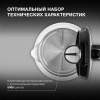 Чайник Hyundai HYK-G8800 1.7л. 2200Вт черный/серебристый (стекло)