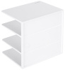 Подставка-ограничитель для книг Deli ENS006WHITE 162х162х122мм