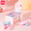 Ластик Deli 71136 22х22х55мм ПВХ ассорти