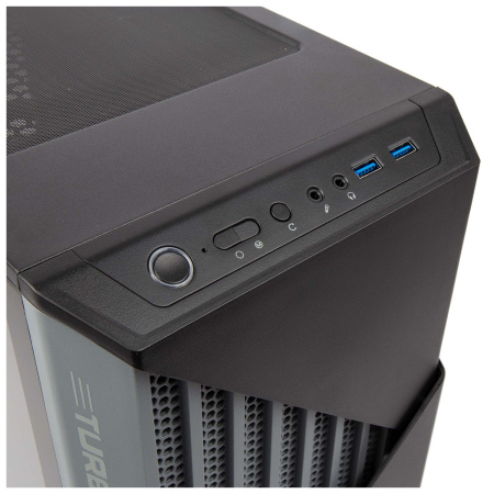 Корпус Hiper CC BG черный без БП ATX 1x120mm 3x140mm 2xUSB3.0 audio bott PSU