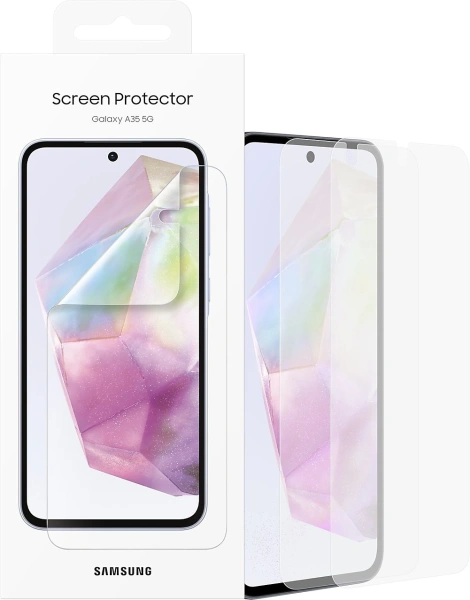 Защитная пленка для экрана Samsung прозрачный для Samsung Galaxy A35 прозрачная 2шт. (EF-UA356CTEGRU)