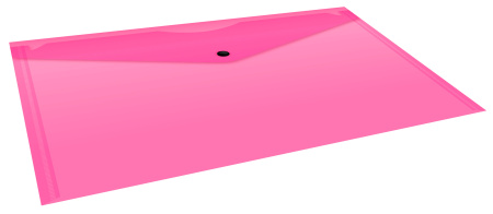 Конверт на кнопке Бюрократ Double Neon DNEPK803A4PINK A4 гориз. пластик 0.15мм розовый