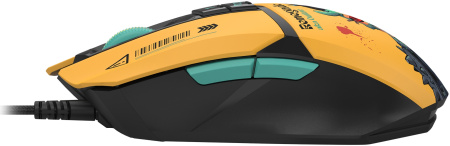 Мышь A4Tech Bloody W63 Max Renegade желтый/рисунок оптическая (120000dpi) USB