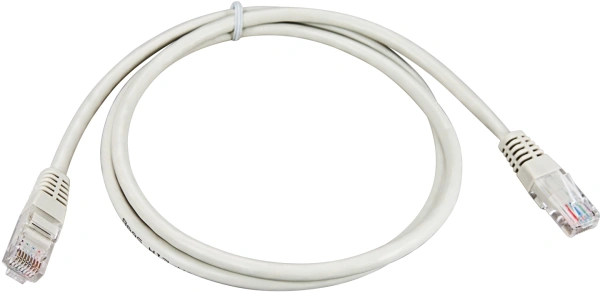 Патч-корд Rexant 18-1004 UTP RJ-45 вил.-вилка RJ-45 кат.5E 1.5м серый ПВХ