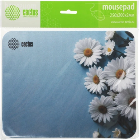 Коврик для мыши Cactus Daisies рисунок 250x200x3мм (CS-MP-D07S)