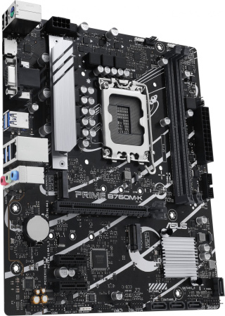 Материнская плата Asus PRIME B760M-K Soc-1700 Intel B760 2xDDR5 mATX AC`97 8ch(7.1) GbLAN RAID+VGA+H