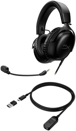 Наушники с микрофоном HyperX Cloud III черный 1.2м мониторные (727A8AA)