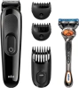 Триммер Braun SK3000 черный (насадок в компл:3шт)