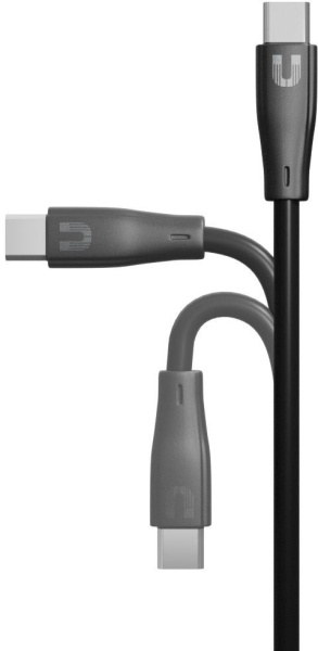 Кабель Uzay UZ-12CC-C1809-9-BK USB Type-C (m)-USB Type-C (m) 1.2м черный коробка (упак.:1шт)