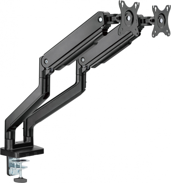 Кронштейн для мониторов Ultramounts UM731 черный 17"-35" макс.16кг крепление к столешнице поворот и