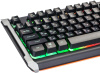 Клавиатура Оклик 717G BLACK DEATH черный/серый USB Multimedia for gamer LED