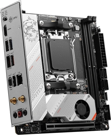 Материнская плата MSI MPG B650I EDGE WIFI SocketAM5 AMD B650 2xDDR5 mini-ITX AC`97 8ch(7.1) 2.5Gg RA