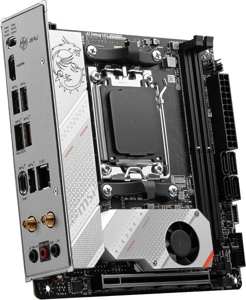 Материнская плата MSI MPG B650I EDGE WIFI SocketAM5 AMD B650 2xDDR5 mini-ITX AC`97 8ch(7.1) 2.5Gg RA
