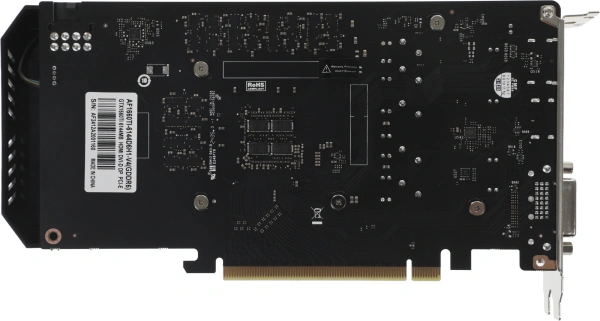 Видеокарта Afox PCI-E AF1660TI-6144D6H1-V4 NVIDIA GeForce GTX 1660TI 6Gb 192bit GDDR6 1500/12000 DVIx1 HDMIx1 DPx1 HDCP Ret