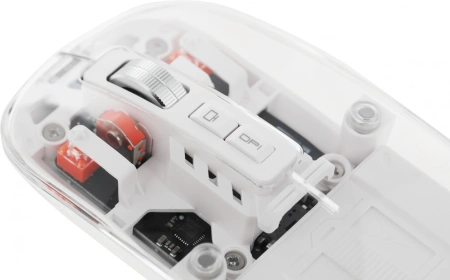 Мышь Defender Ixes MM-999 прозрачный оптическая 2400dpi silent беспров. BT/Radio USB 4but (52999)