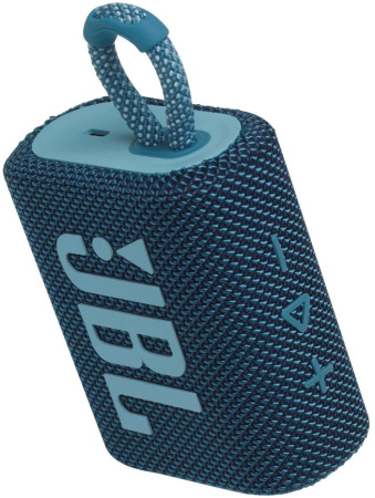 Колонка порт. JBL GO 3 синий 4.2W 1.0 BT 10м (JBLGO3BLU)