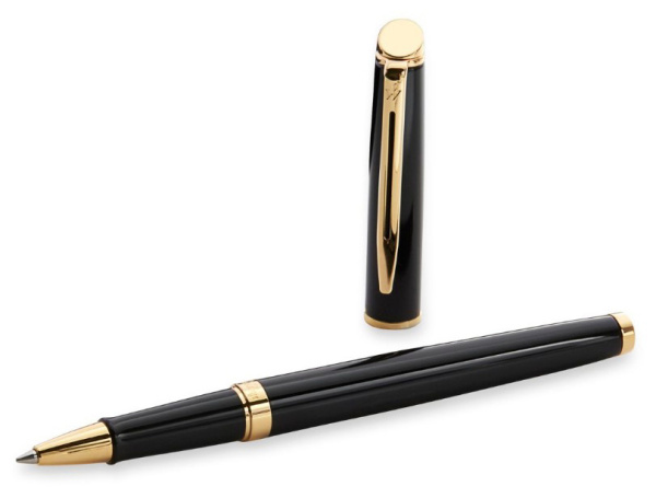 Ручка роллер Waterman Hemisphere (CWS0920750) Matte Black GT F черн. черн. подар.кор.