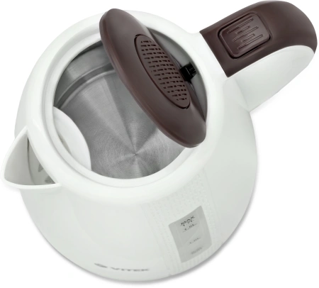 Чайник электрический Vitek VT-7055 1.7л. 2150Вт белый корпус: пластик